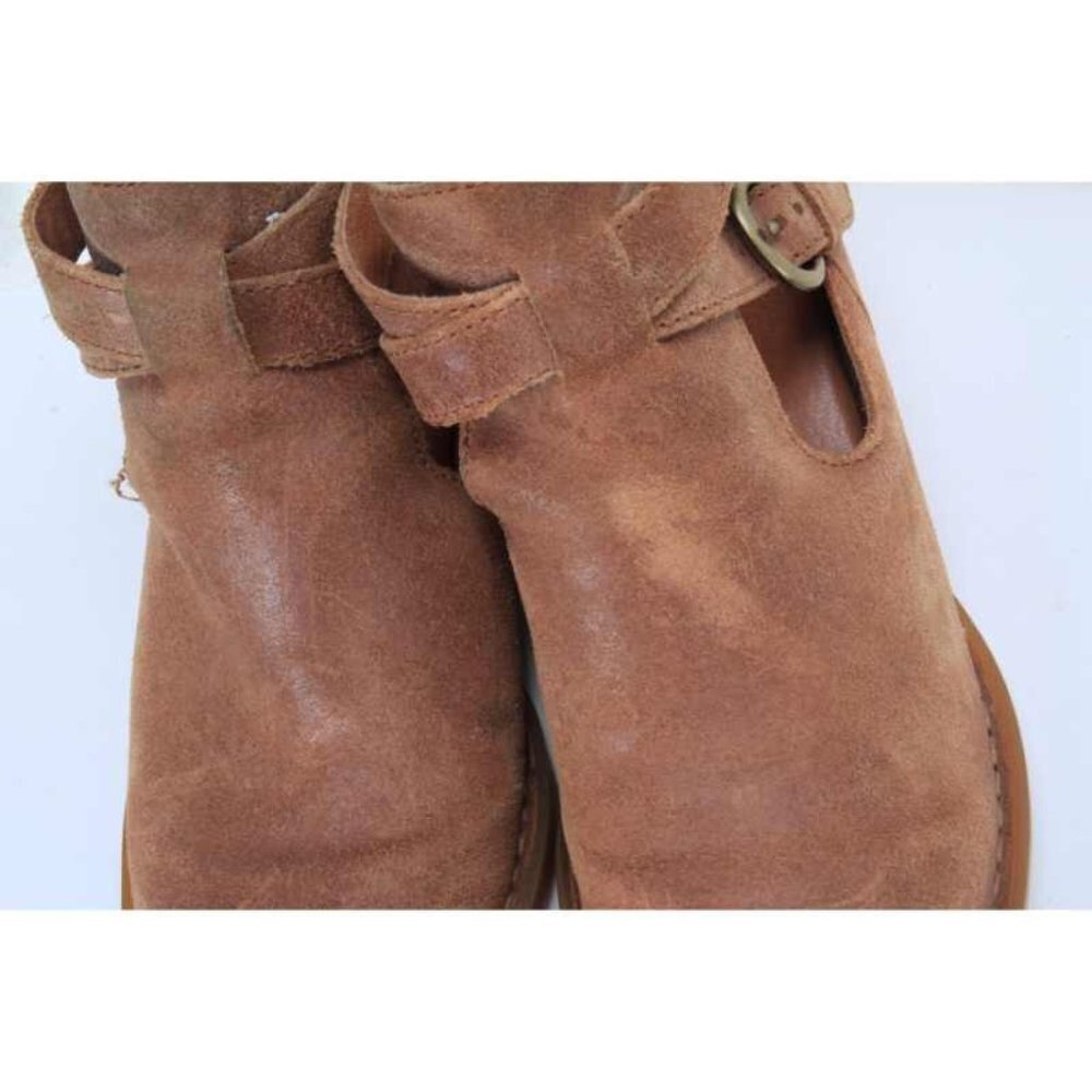 Born Kamilla Boots bootie back zip leather tan women shoes size 7 M - Picture 4 of 13